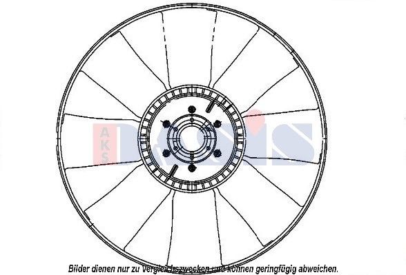 AKS DASIS Sidur, radiaatoriventilaator 298044N